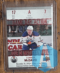 2017-18 Upper Deck Tim Hortons Game Day Action #GDA-7 Connor McDavid Oilers